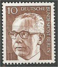 BERLIN, 1970, mint 10pf Pres Heinemann Scott 9N286