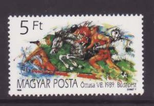 Hungary-Sc#3194-unused NH set-Modern Pentathlon-Sports-1989-