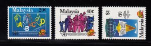 Malaysia Scott #428-430 MNH