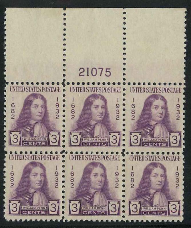 724 MNH Plate Block