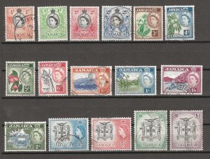 JAMAICA 1956 SG 159/74 MNH Cat £60