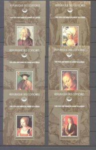 Comoro 308-13 MNH s/s Painting(Durer)