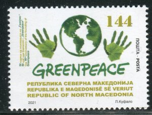 283 - NORTH MACEDONIA 2021- The Founding of Greenpeace - MNH