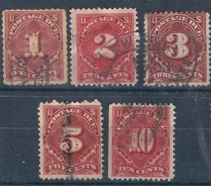 US J45-49 Used Mixed 1910 SCV $99.00