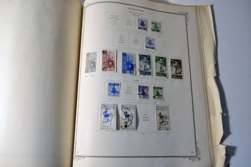 Lebanon Stamp Collection on 22 Scotts Pages Mint & Used - 1924-60s Liban Stamps