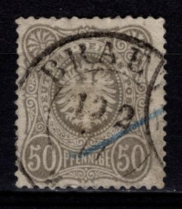 Germany 1875 Eagle Def. with final ‘E’, 50pf [Used]