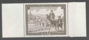 SAAR Scott 227 MNH** stamp day 1951 post rider on horse with guard
