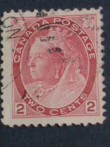 ​CANADA-1898-SC#77-QUEENS VICTORIA-OVER 100 YEARS OLD STAMP-USED VERY FINE