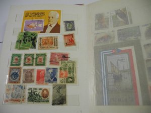 CUBA, accumulation of Stamps in a stock book