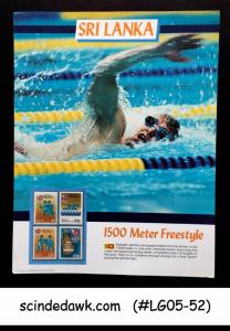 SRI LANKA - 1988 OLYMPIC GAME 1500M FREESTYLE PANEL MNH