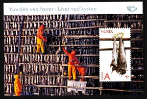 Norway 2010 Norden by the Sea. Life at the Coast Dryed Fish. Very fine S/S. MNH
