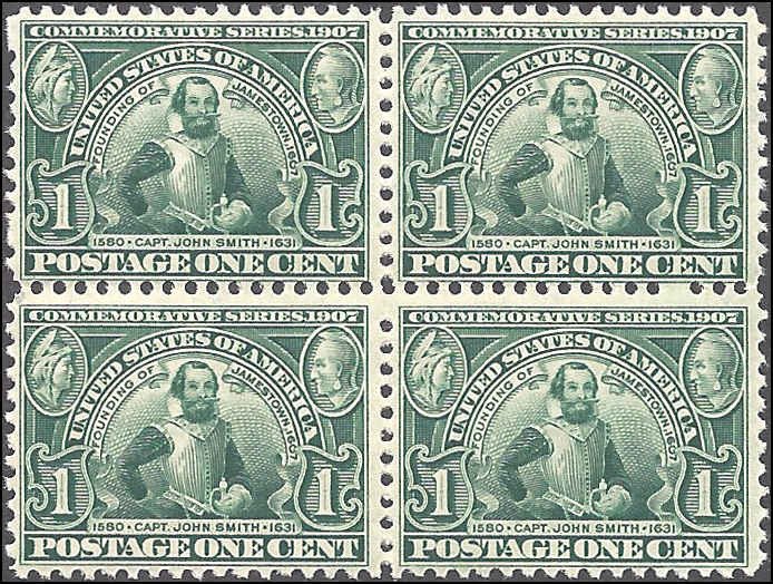 328 Mint,OG,NH... Block of 4... SCV $280.00