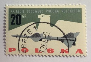 Poland 1963 Scott 1166 CTO - 20gr, 20th Anniversary of the Polish People'...