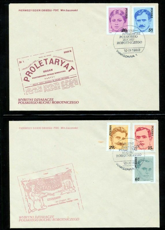 POLAND 1982 Covers FDC Military Sheets Antiques Air(Appx 35)(NT 8266