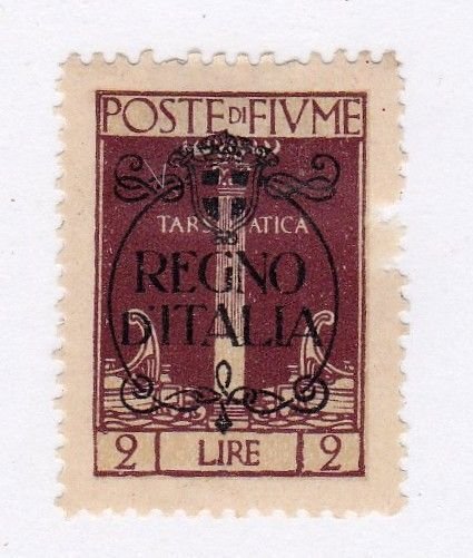 Fiume stamp #193, MH,  two missing perfs, CV $4.00