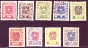 Austria 238-247 Mixed set