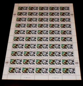 U.N. 1987, NEW YORK #497, FIGHT DRUG ABUSE, MNH, SHEET OF 50, NICE! LQQK!