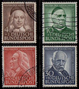 GERMANY Sc. B334-7 Helfer der Menschheit 1953 used VF