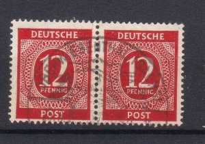 1946 GERMANY ALLIED OCCUPATION 12PFG (PAIR USED)