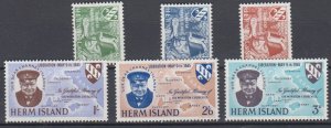 Herm Island (Guernsey) 1965 Churchill set 6 unmounted mint NHM