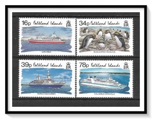 Falkland Islands #584-587 Cruise Ships Complete Set MNH