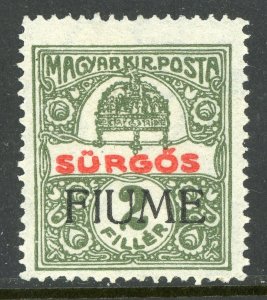 Italy-Fiume 1918 Express 2 Filler Scott #E2 Mint F157