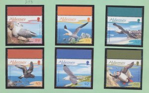 ALDERNEY GUERNSEY - Scott 273-278 - MNH S/S - birds - 2008 ---c