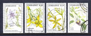 Zimbabwe - Scott #692-695 - Used - Pencil/rev. - SCV $10