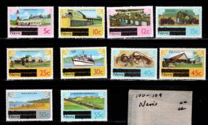 Nevis Scott 100-109 MNH** short set 10-13