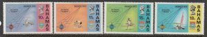 1972 Bahamas - Sc 335-8 - MH VF - 4 single - Olympics