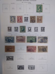 collection on pages US to 1935 scattered mixed condition CV $800