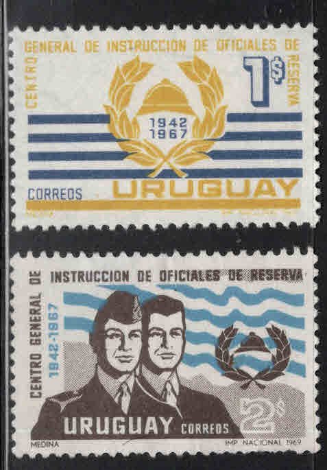 Uruguay Scott 773-774 MH* stamp set