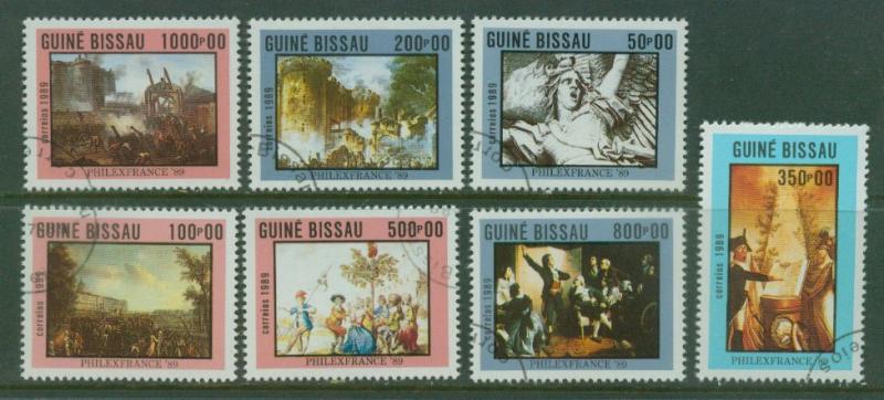 Guinea Bissau 803-809 Paintings CTO VF NH
