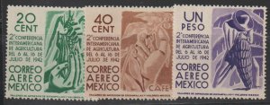 Mexico SC C126-128 Mint Never Hinged