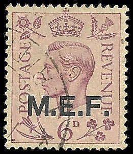 Great Britain - MEF - #6 - Used - SCV-0.25