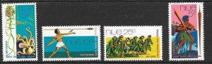 NIUE SG166/9 1972 SOUTH PACIFIC ARTS FESTIVAL MNH