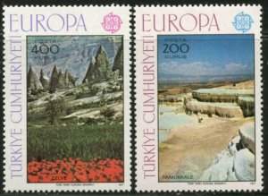 TURKEY Sc#2051-2052 1977 Europa Issue Complete OG Mint NH