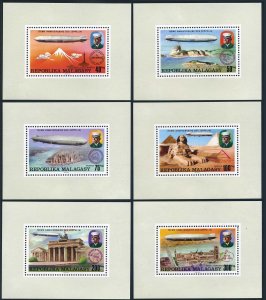 Malagasy 545-548,C158-C159 deluxe,C160 imperf,MNH. Zeppelin,75th Ann.1976.