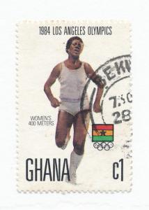 Ghana 1984  Scott 933 used - 1ce, Summer Olympics, Running