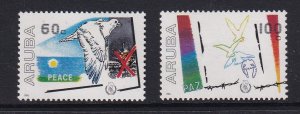 Aruba   #22-23  MNH  1986  peace year