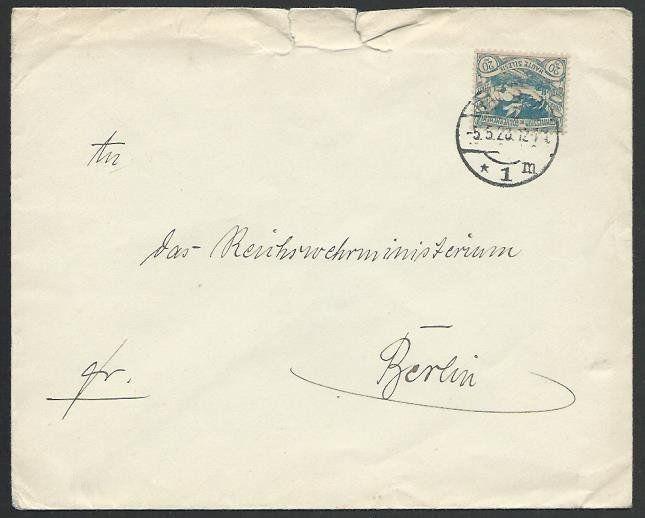 UPPER SILESIA 1920 cover ex RATIBOR........................................58401