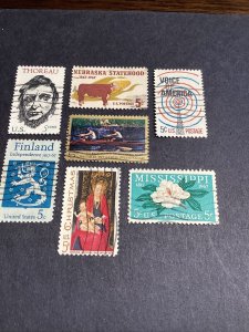 Scott#1327,28,29,34,35,36 & 37-1967 Used Set Of 7 Stamps-US