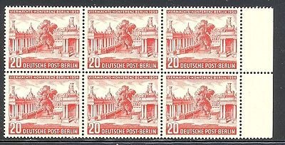 Berlin  #9N103 Mint scarce block of 6 VF NH