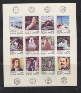 Argentina #1456 (1983 Antarctic Research sheet of 12) VFMNH CV $12.50