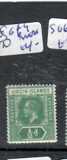 VIRGIN  ISLANDS  KGV 1/2D    SG 69   MNH      P0307 H