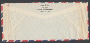 Ajman Sc 3, 19, 41 on c. 1965 Air Mail Cover to Philadelphia