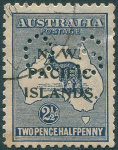 New Guinea NWPI 1919 2½d indigo Official SGO7 used