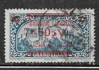 Lebanon #99  overprinted in red (U) CV $6.00