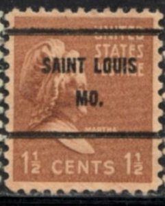 US Stamp #805x61 - Martha Washington Regular Issue 1938 w/ Precancel