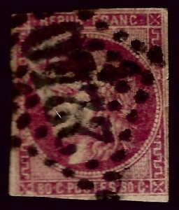 France SC#48 Used Avg/Fine hr SCV$250.00...A  Popular Country!!